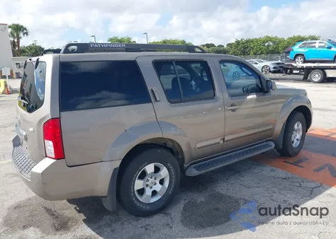2007 Nissan Pathfinder Se z USA, uszkodzony, nr VIN 5N1AR18U17C646093